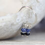 Gold Sapphire Earrings, thumbnail 2 of 11