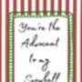 A4 Romantic, Christmas Art Print, You're The Advocaat To My Snowball, thumbnail 6 of 6