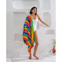 Beach Towel Multicolour Bright Rainbow, thumbnail 4 of 7