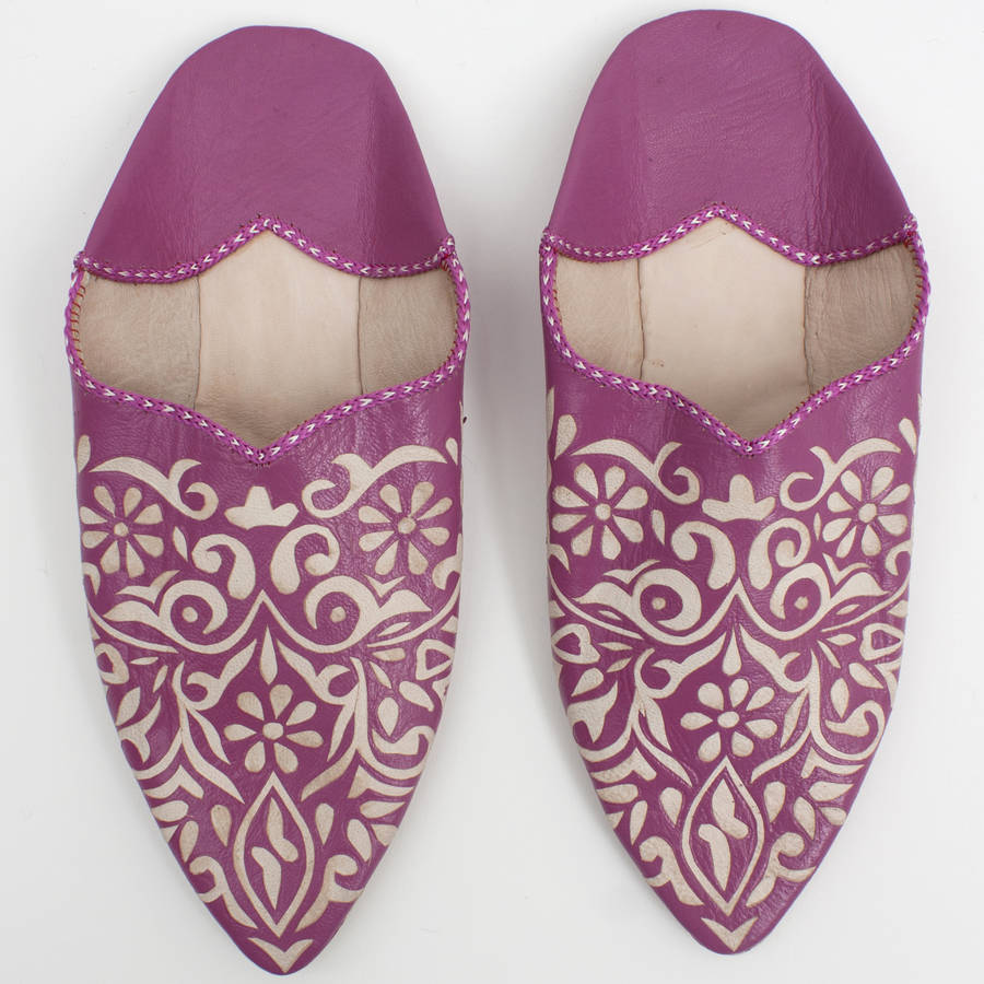 Moroccan Decorative Babouche Slippers By Bohemia | notonthehighstreet.com