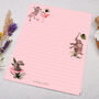 A5 Pink Letter Writing Paper With Jungle Animals, thumbnail 3 of 4