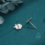 Mismatched Sterling Silver Apple And Pear Stud Earrings, thumbnail 2 of 12