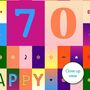 Personalised 70th Birthday Card Age And Name, thumbnail 6 of 10