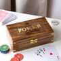 Personalised Luxury Poker King Wooden Poker Set, thumbnail 2 of 4