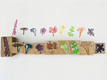 Wildflower Rubber Stamp Set, 2 of 7
