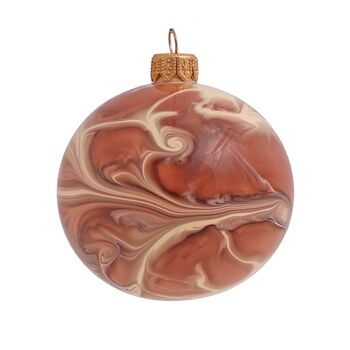 Ripple Bauble Christmas Decoration, 8cm, 3 of 6