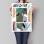 Patterned Colourful Art Print, thumbnail 1 of 2