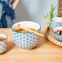 Japandi Pattern Noodle Bowl With Chopsticks, thumbnail 1 of 4