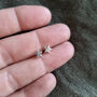Tiny Recycled Silver Star Studs, thumbnail 5 of 5