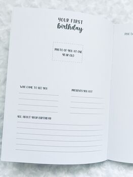 Baby Record Book | Bump To Birth | Five Year Journal, 8 of 12