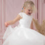 Soft Lace And Tulle Flower Girl Dress, thumbnail 4 of 9