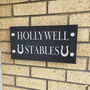Personalised Horseshoe Slate House Number Sign, thumbnail 1 of 2