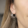 Sterling Silver Kaleidoscope Hoops, thumbnail 7 of 8