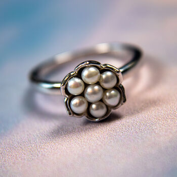 Royal Pearl Flower Ring, 4 of 6