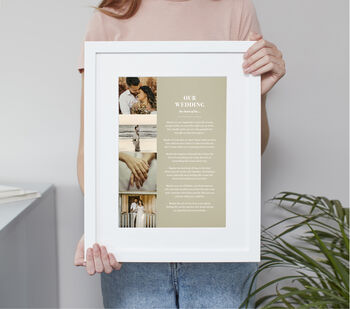 Custom Made Anniversary Photo Poem Print, 7 of 12