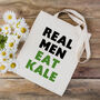 Funny Tote Bag: Real Men Eat Kale, thumbnail 1 of 3
