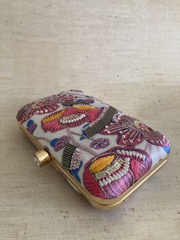 Digitally Printed Pink Floral Clutch Bag, 2 of 10