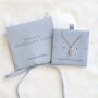 Will You Be My Something Blue Necklace Wedding Gift, thumbnail 1 of 2