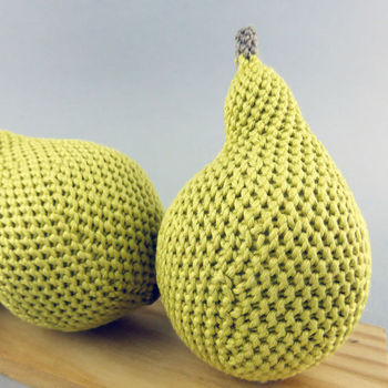 Pear Crochet Soft Toy, 8 of 8