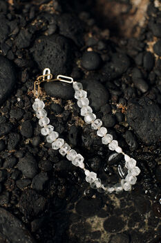 Famara Necklace White And Gold, 3 of 8