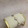 Rose Gold White Clover Charm Bracelet, thumbnail 2 of 5