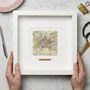 Personalised Square Vintage Map Picture, thumbnail 2 of 4