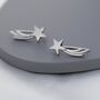 Shooting Star Crawler Earrings In Sterling Silver, thumbnail 2 of 11