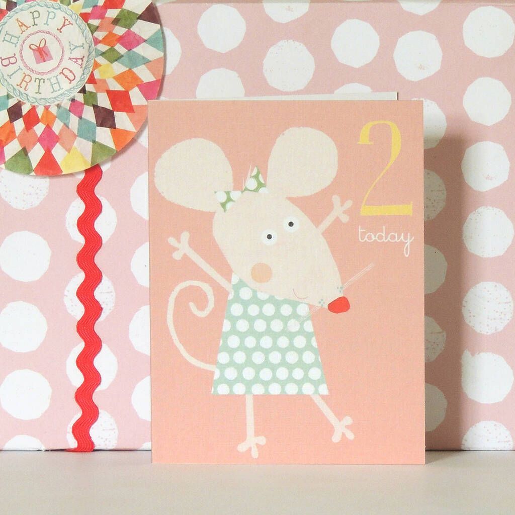 Mini Age Two Mouse Card By Kali Stileman Publishing ...