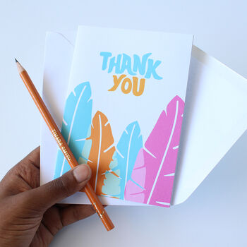 Tropical Thank You Greeting Card, 2 of 2