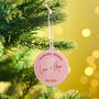 Personalised Birth Flower Christmas Bauble, thumbnail 2 of 6