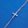 Personalised Cross Bracelet Silver, For Men And Women, Adjustable, thumbnail 5 of 10
