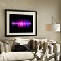 Personalised Father's Day Playable Soundwave Print, thumbnail 2 of 5