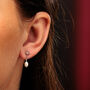 Angel Star And Pearl Drop Stud Earrings, thumbnail 3 of 6