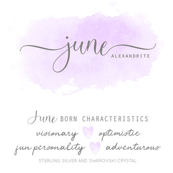 June Birthstone Bracelet Alexandrite Or Pearl, 6 of 8