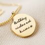 Personalised Gold Plated Steel Zodiac Pendant Necklace, thumbnail 3 of 12