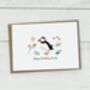 Personalised Puffin Greetings Card, thumbnail 2 of 4