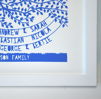 Personalised Our Family Tree Print, 7 of 7