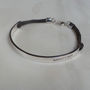 Men's Personalised Sterling Silver And Leather Bracelet, thumbnail 1 of 4