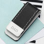 Personalised Black Vegan Leather Money Clip, thumbnail 1 of 10