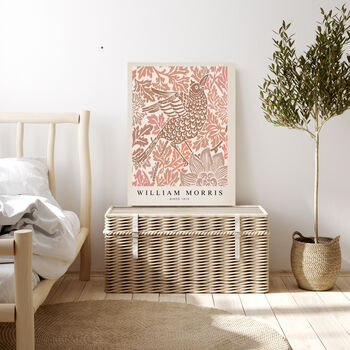 William Morris Peach Bird Art Print, 3 of 4
