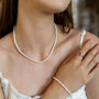 Natural Freshwater Real Seed Pearl Strand Necklace, thumbnail 2 of 5