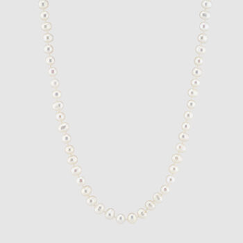 Richmond Freshwater Round Pearl And Gold Necklace, 2 of 2