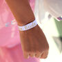 The Bride White / Gold Hen Party Wristband, thumbnail 2 of 8