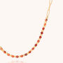 Gem Shine Carnelian Necklace With Paperclip Chain, thumbnail 4 of 7