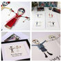 Personalised Couple Cotton Anniversary Embroidered Art, thumbnail 3 of 12