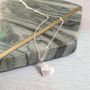 Tiny Heart Hammered Silver Necklace, thumbnail 2 of 4