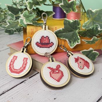 I'm Hot To Sew! Cowboy Hat Mini Matchbox Cross Stitch Kit, 2 of 6
