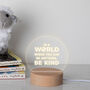 Engraved 'Be Kind' Positive Mini Desk Lamp, thumbnail 5 of 7