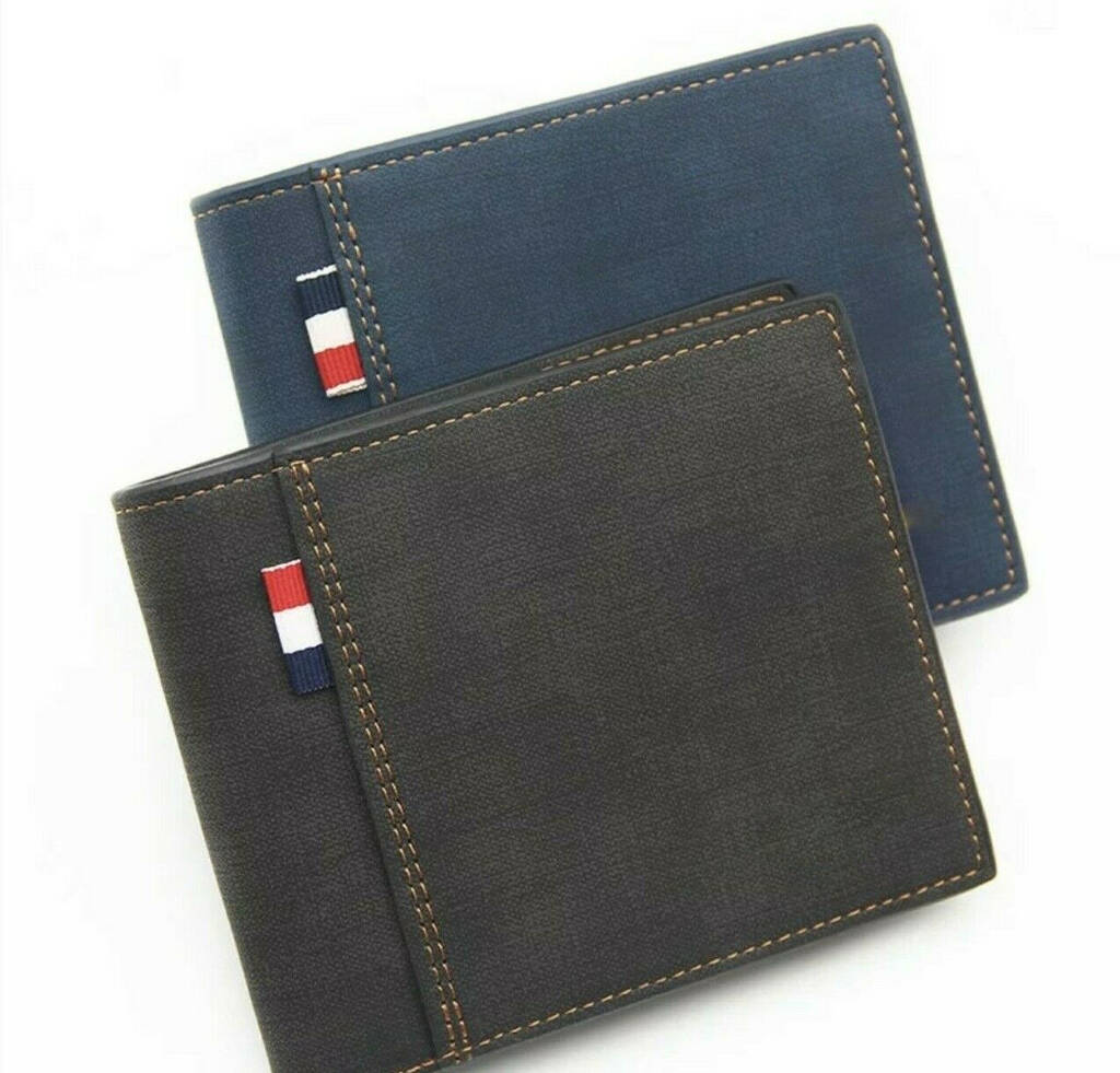 Men's Leather Wallet Rfid Contactless Protection By Air Armor