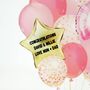 Personalised New Baby Girl Balloon Card, thumbnail 3 of 7